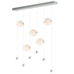 Abacus Linear Pendant - Vintage Platinum / Opal