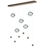 Abacus Linear Pendant - Bronze / Cool Grey