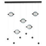 Abacus Linear Pendant - Black / Cool Grey