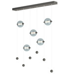 Abacus Linear Pendant - Natural Iron / Cool Grey