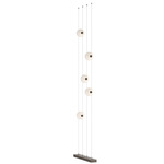 Abacus Floor to Ceiling Plug-In LED Lamp - Bronze / Opal