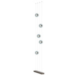 Abacus Floor to Ceiling Plug-In LED Lamp - Bronze / Cool Grey