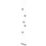 Abacus Floor to Ceiling Plug-In LED Lamp - Vintage Platinum / Cool Grey