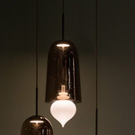 Ghanta Pendant - Frosted / Brown Metallic