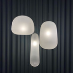 Api Pendant - Dark Gray / Frosted