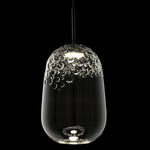 Galuchat Pendant - Black / Clear