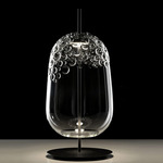 Galuchat Table Lamp - Black / Clear