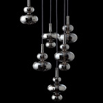 Diesis Glass Pendant Shade - Black Mesh / Metallic