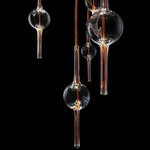 Lambda Glass Pendant Shade - Copper Mesh / Transparent