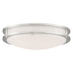 Sparc Ceiling Light - Brushed Steel / White