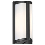 Margate Outdoor Wall Sconce - Black / White