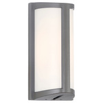 Margate Outdoor Wall Sconce - Satin / White