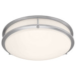 Solero II Ceiling Light Fixture - Brushed Steel / Acrylic