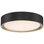 Malaga Ceiling Light Fixture - Matte Black / White Acrylic