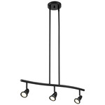 Cobra Linear Spot Pendant - Black