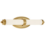 Madison Bathroom Vanity Light - Brushed Gold / Opal