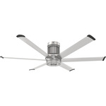 i6 Flush Outdoor Ceiling Fan - Brushed Aluminum / Brushed Aluminum
