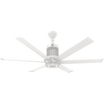 i6 Universal Mount Outdoor Ceiling Fan - White / White