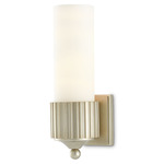 Bryce Wall Sconce - Silver Leaf / Frosted