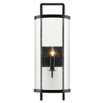 Breakspear Wall Sconce - Antique Black / Clear Seeded