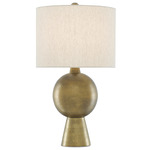 Rami Table Lamp - Antique Brass / Natural