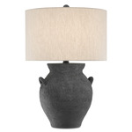 Anza Table Lamp - Black / Natural Linen