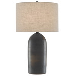 Munby Table Lamp - Dark Gray / Natural Linen
