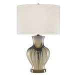 Muscadine Table Lamp - Cream & Brown / Off White