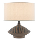 Juno Table Lamp - Brown / Beige Linen