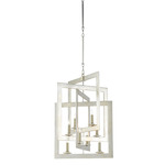 Middleton Chandelier - Contemporary Silver Leaf