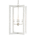 Arietta Chandelier - Silver Leaf