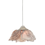 Catrice Pendant - Contemporary Silver Leaf / Capiz