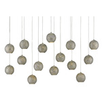 Giro Linear Multi Light Pendant - Silver / Nickel
