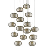 Pepper Multi Light Pendant - Silver / Nickel