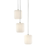 Dove Multi Light Pendant - Silver / White