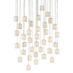 Dove Multi Light Pendant - Silver / White