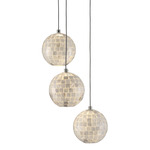 Finhorn Multi Light Pendant - Silver / Pearl