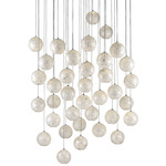 Finhorn Multi Light Pendant - Silver / Pearl