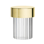 Last Order Portable Table Lamp - Polished Brass / Clear