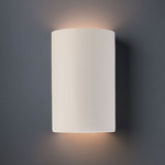 Ceramic Cylinder Up / Down Outdoor Wall Sconce - Matte White