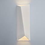 Diagonal Rectangle Dual Wall Sconce - Bisque