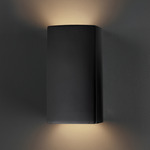 Ceramic Tall Outdoor Wall Sconce - Carbon