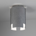 Stagger Outdoor Ceiling Light Fixture - Textured Faux Concrete