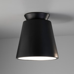 Trapezoid Outdoor Ceiling Light Fixture - Carbon