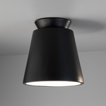 Trapezoid Outdoor Ceiling Light Fixture - Carbon