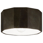 Deca Outdoor Ceiling Light Fixture - Textured Faux Tierra Red Slate