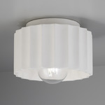 Gear Outdoor Ceiling Light Fixture - Bisque