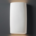 Ceramic Really Big Tall Cylinder Outdoor Wall Sconce - Bisque