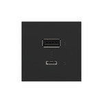 Adorne Ultra Fast Hybrid Type A / C USB Outlet - Graphite