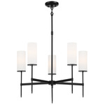 First Avenue Chandelier - Coal / Etched White